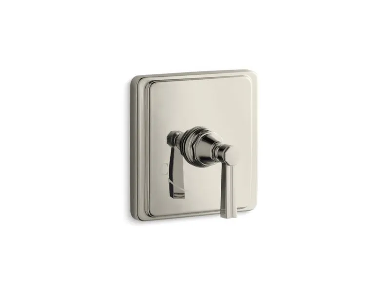 KOHLER K-T13173-4B Pinstripe Valve trim with lever handle for thermostatic valve, requires valve