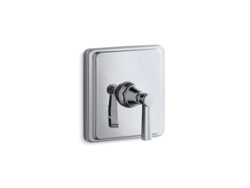 KOHLER K-T13173-4B Pinstripe Valve trim with lever handle for thermostatic valve, requires valve