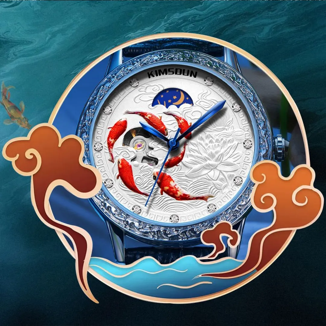 KoiGrit™ Auto Moon Phase Mechanical Watch