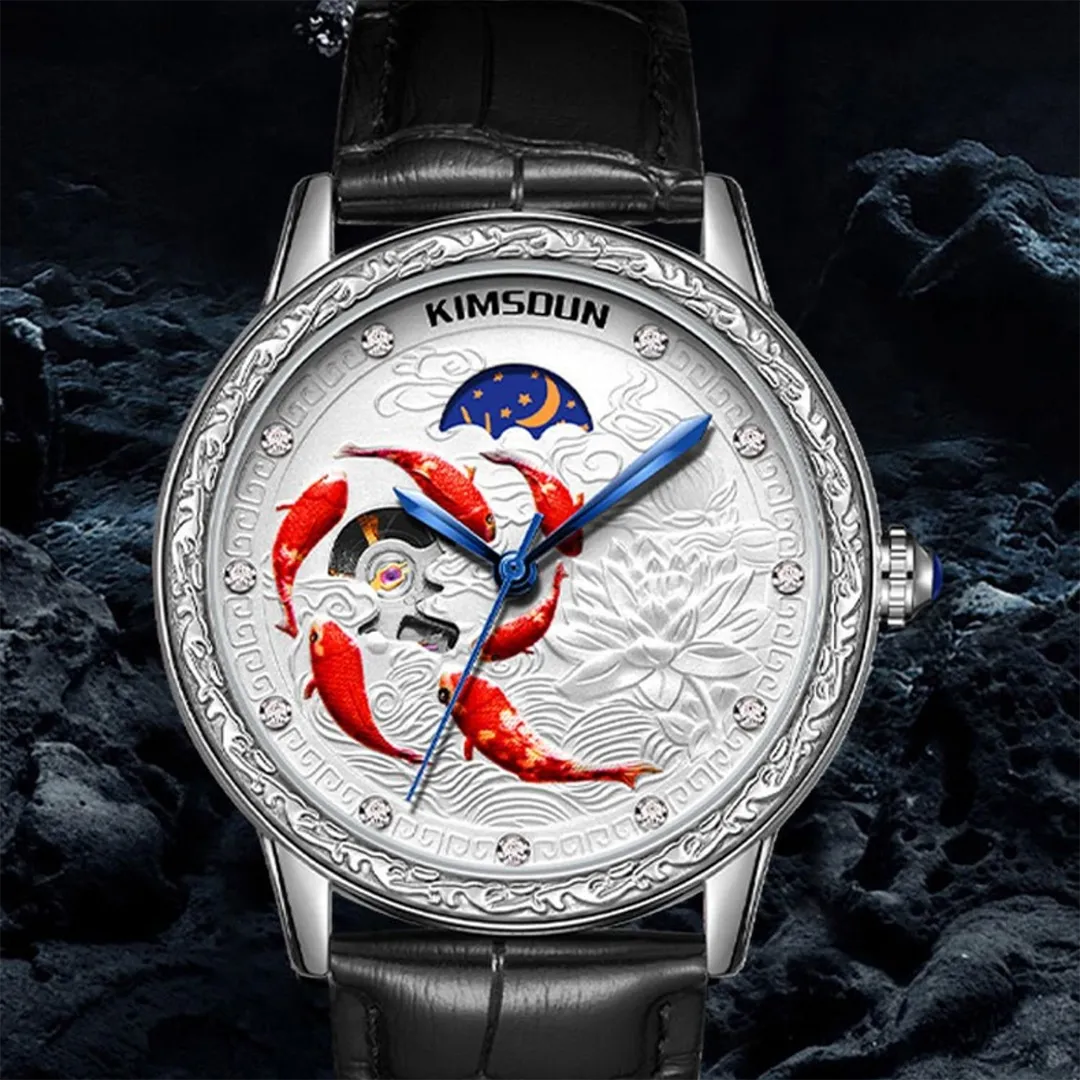 KoiGrit™ Auto Moon Phase Mechanical Watch