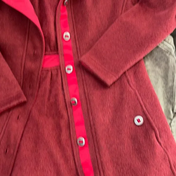 Kuhl Savina Womens SM ALPACA fleece Peacoat Style Sweater jacket in Burnt Sienna