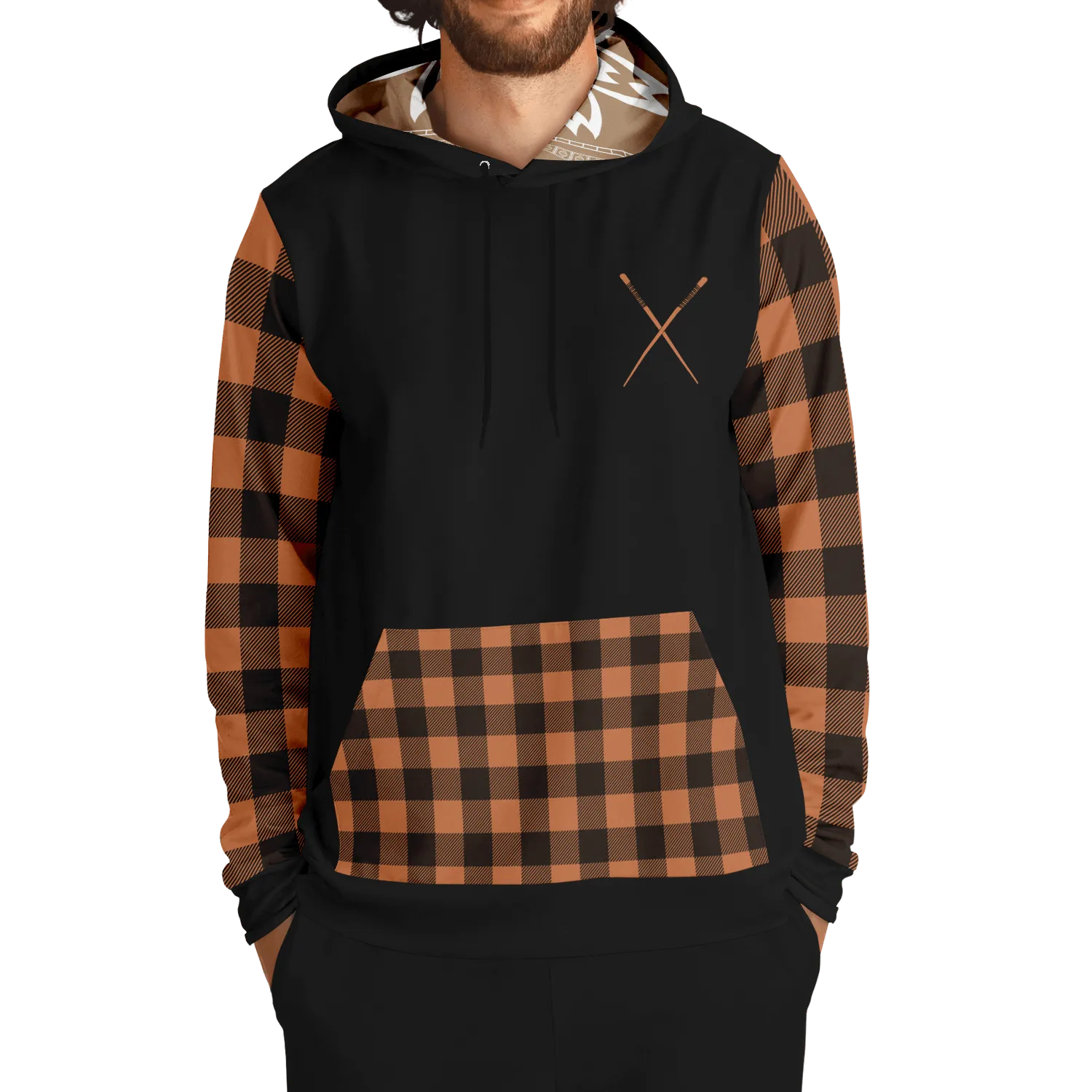 Kuniyoshi Check Hoodie