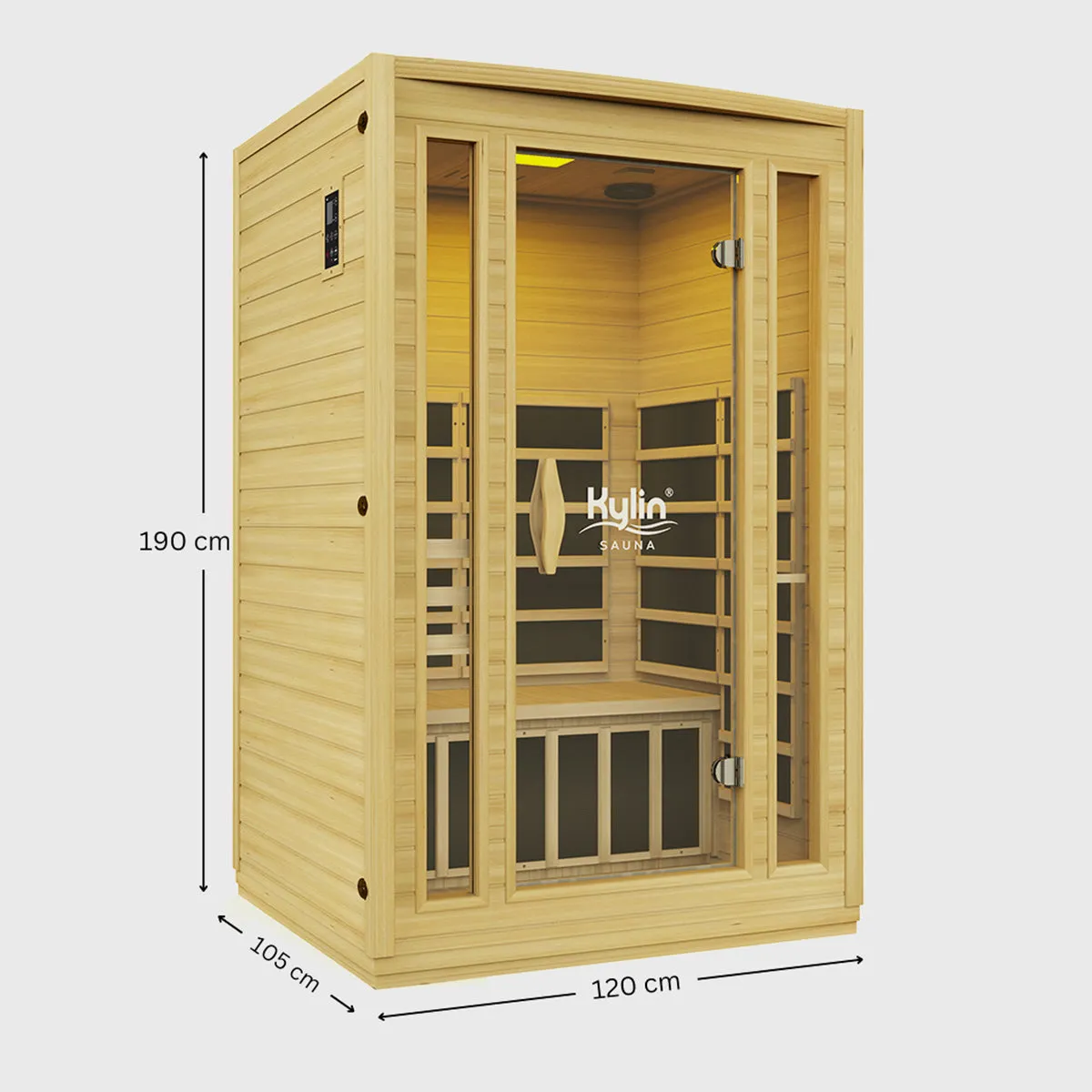Kylin® Sauna - Advanced Premium Carbon Far Infrared Sauna 2 people - K8202