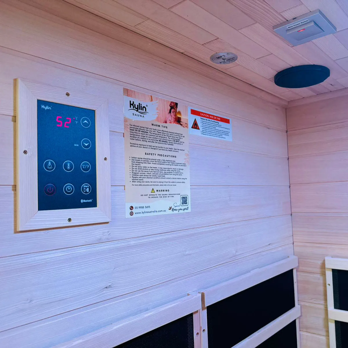 Kylin® Sauna - Advanced Premium Carbon Far Infrared Sauna 2 people - K8202