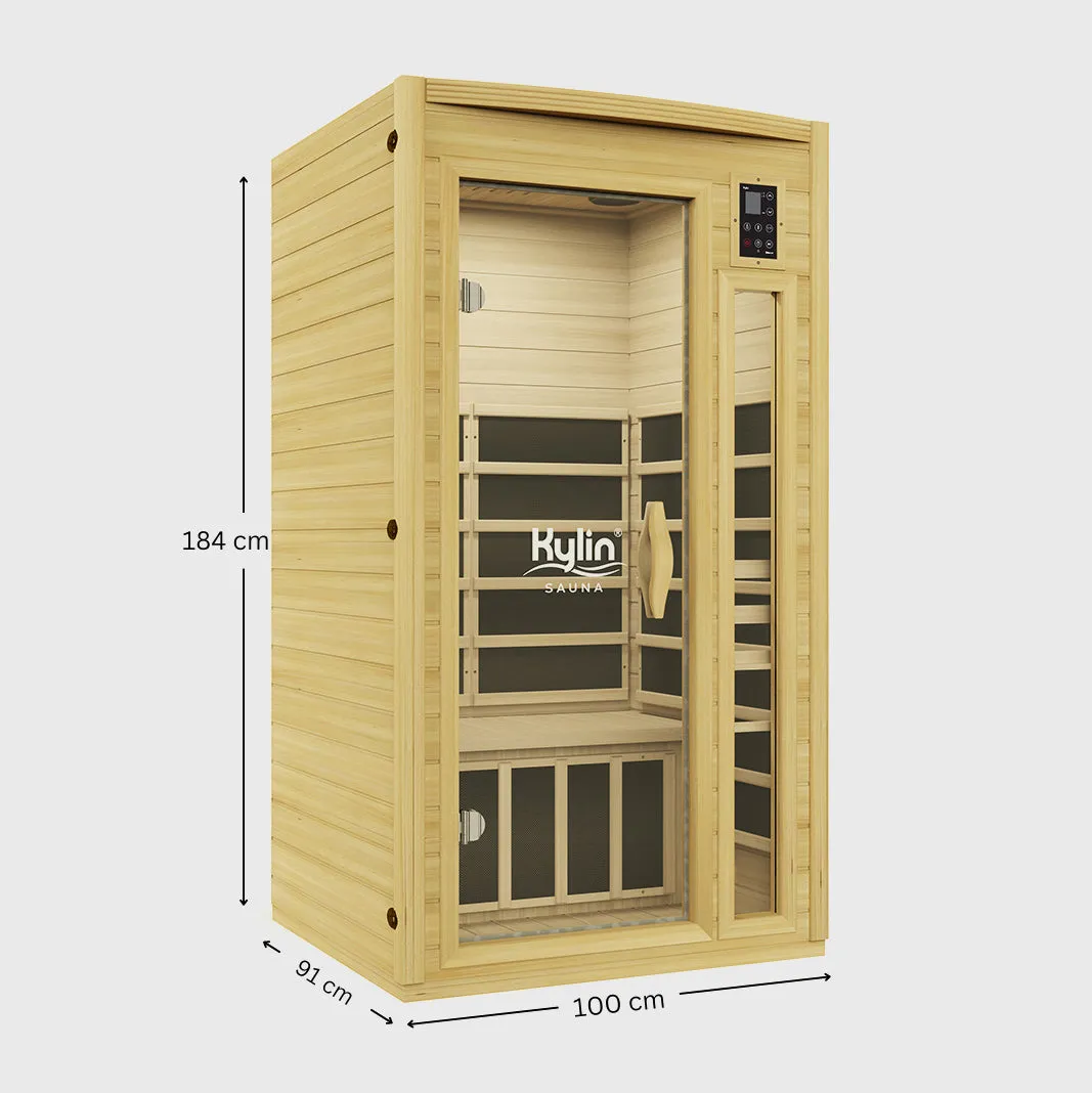 Kylin® Sauna - Carbon Infrared Sauna 1 Person - K8106