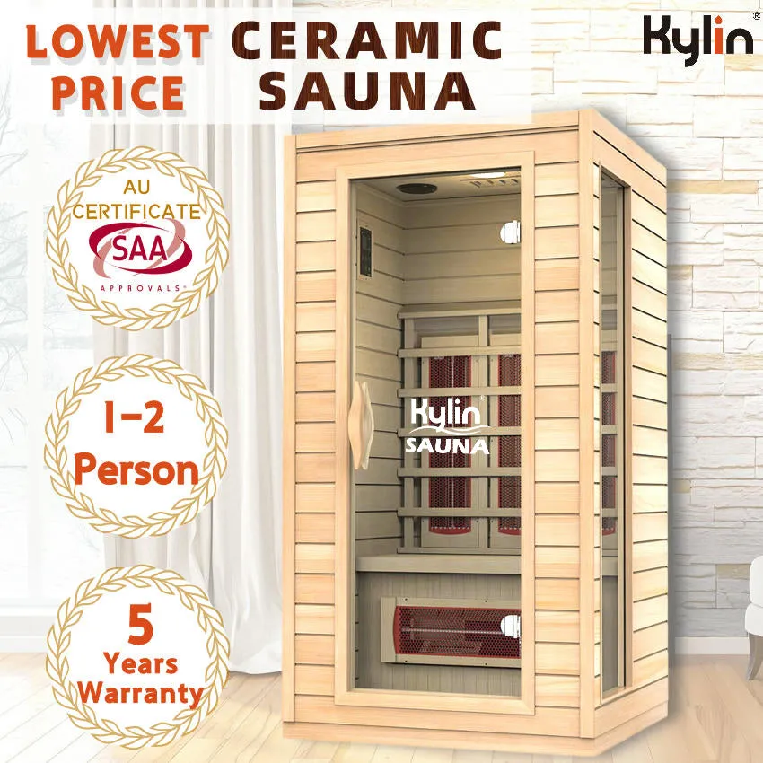 Kylin® Sauna - Ceramic Infrared Sauna Room 1 person - KY1A5/K8103
