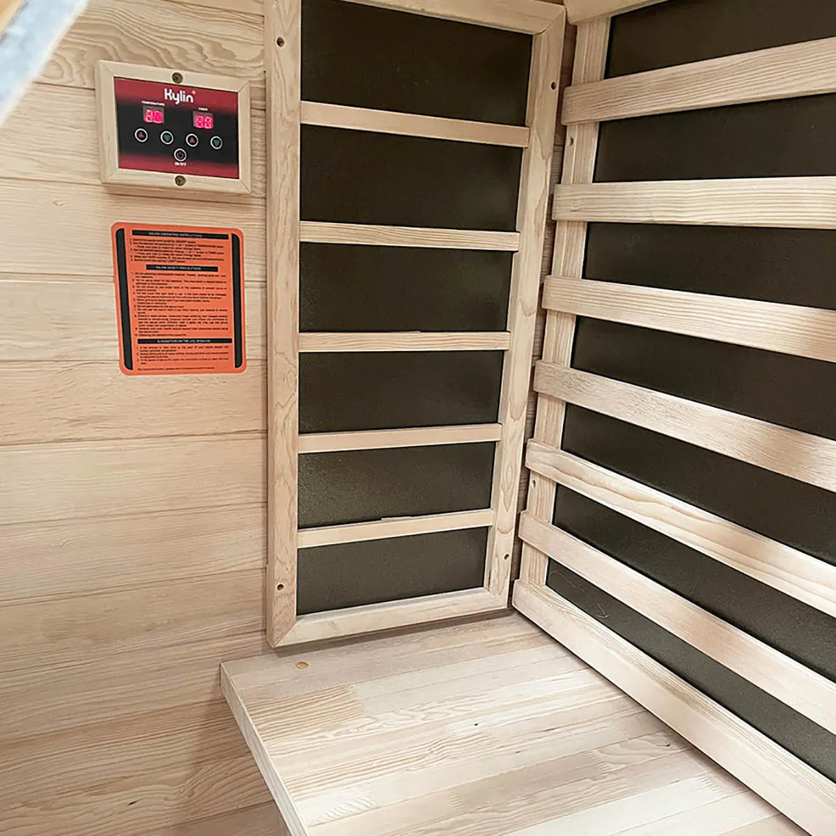 Kylin® Sauna - Compact Carbon Fibre Portable Sauna 1 Person Home Sauna Room KY-1D6/K8101