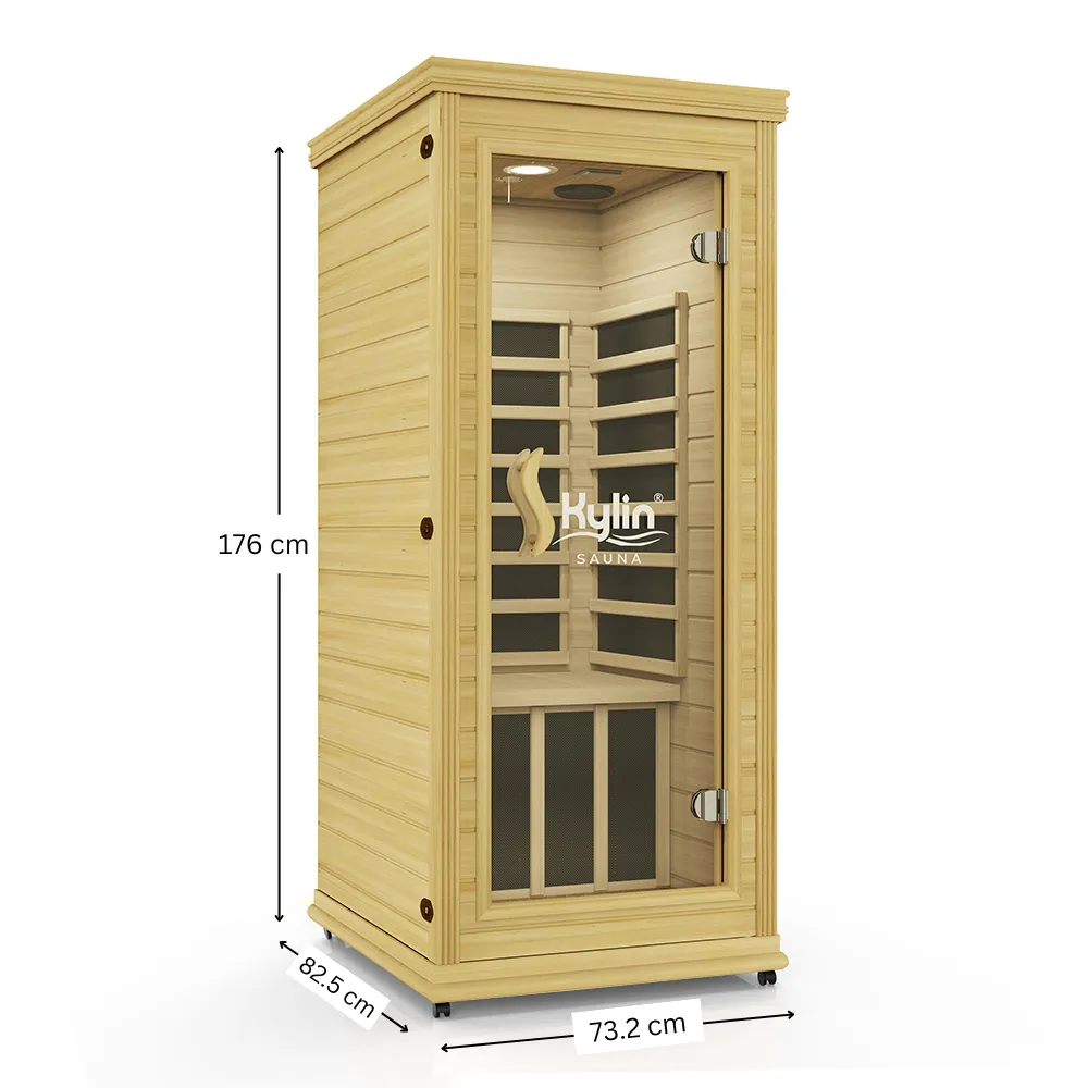 Kylin® Sauna - Portable Carbon Fibre Heating Far Infrared Sauna 1 Person K8102