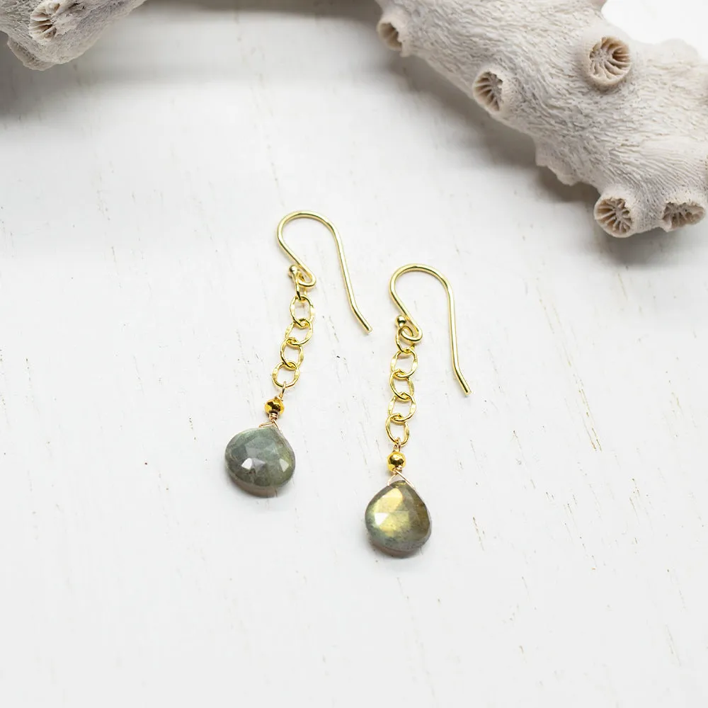 Labradorite Regal Earrings
