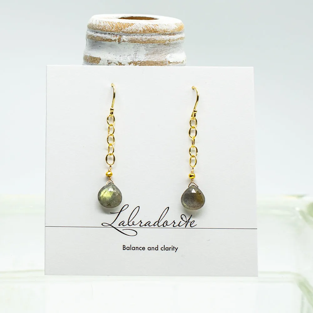 Labradorite Regal Earrings