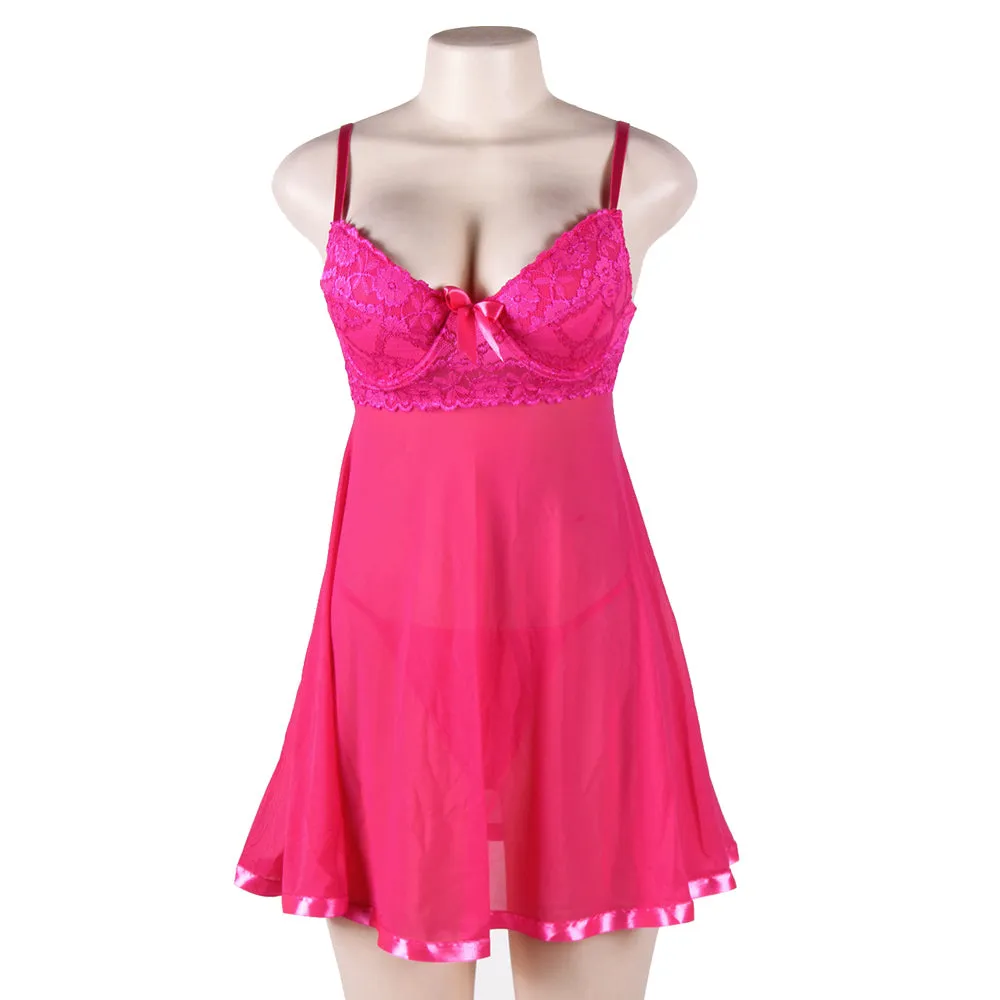 Lace Top Babydoll Dress
