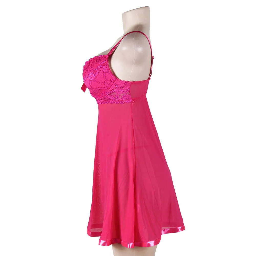 Lace Top Babydoll Dress