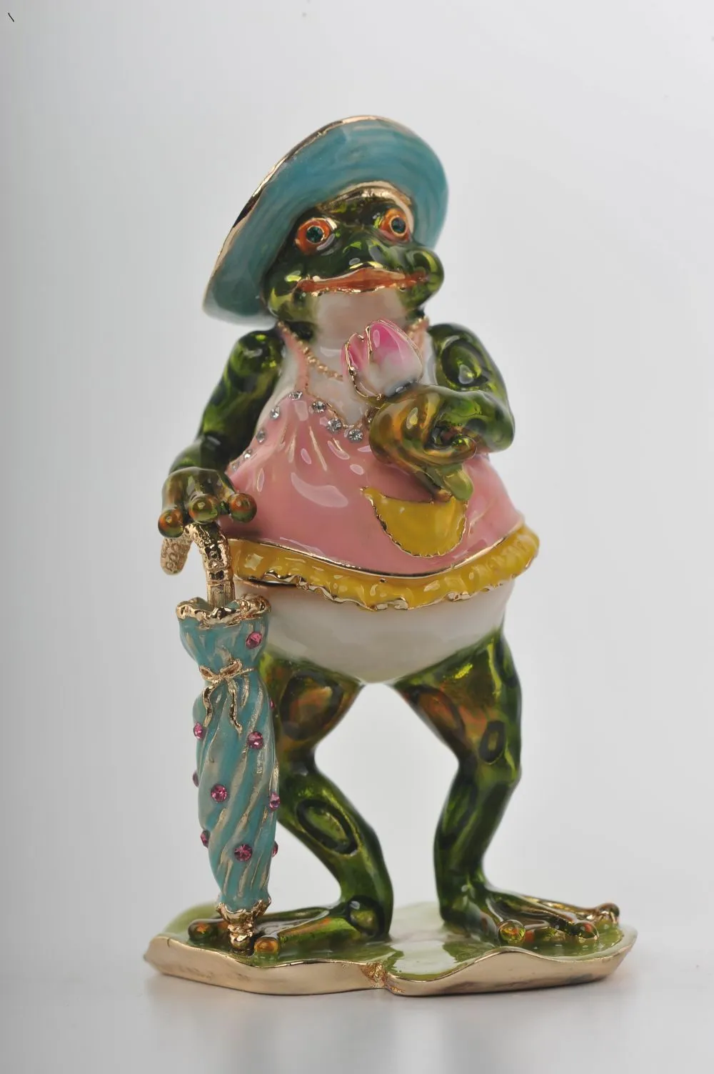 Lady Frog in a Pink Dress
