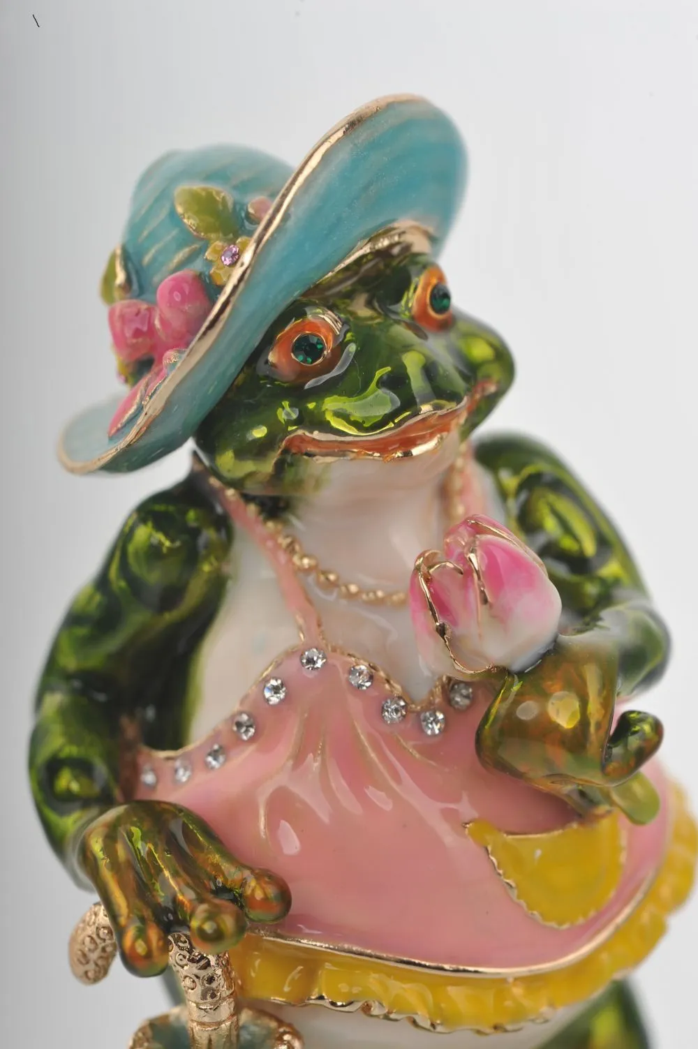 Lady Frog in a Pink Dress