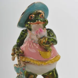 Lady Frog in a Pink Dress