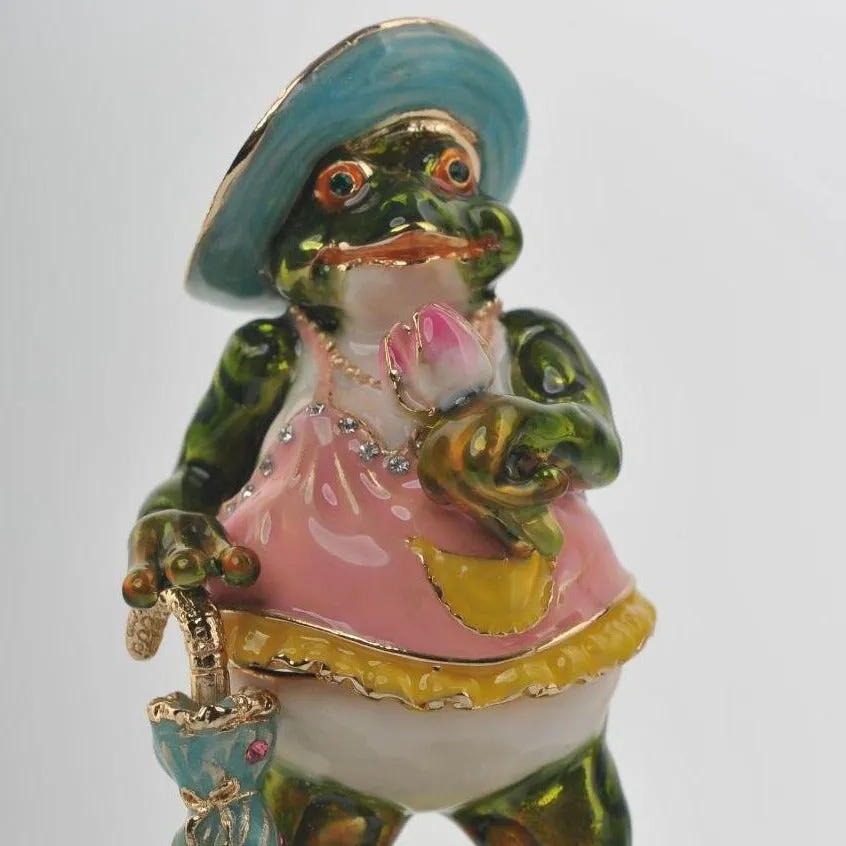 Lady Frog in a Pink Dress
