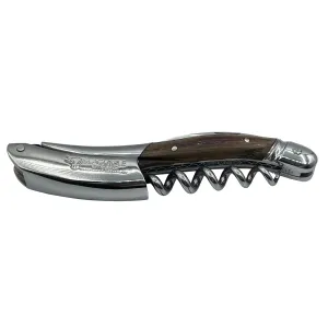 Laguiole en Aubrac Luxury Double Plated Sommelier Waiter's Corkscrew with Oak Wood Handle & Exclusive Bee