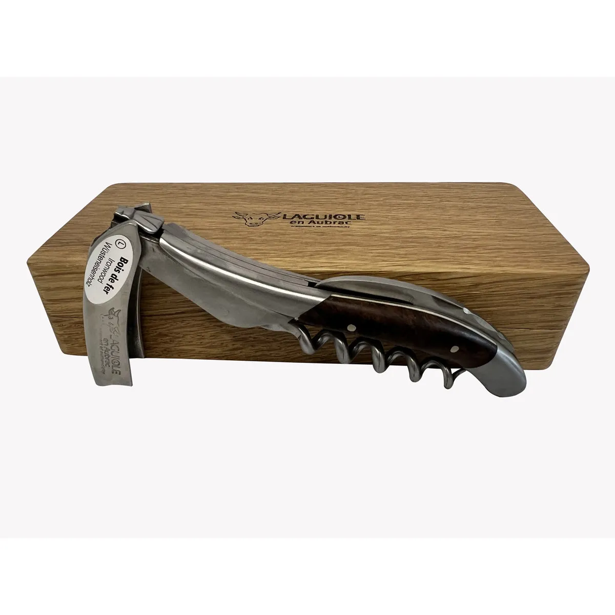 Laguiole en Aubrac Sommelier Waiter's Corkscrew with Rich African Ironwood Handle