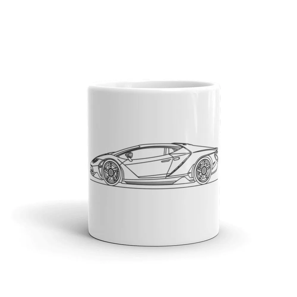 Lamborghini Centenario Silhouette Mug
