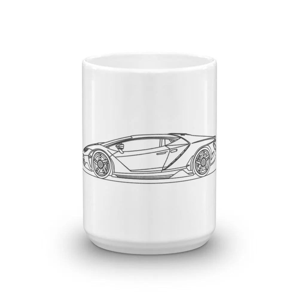 Lamborghini Centenario Silhouette Mug