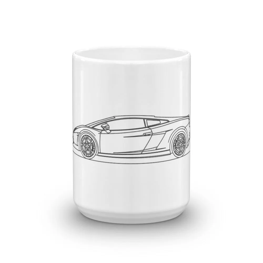 Lamborghini Gallardo Silhouette Mug
