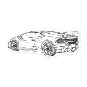 Lamborghini Huracán Performante outline Sticker