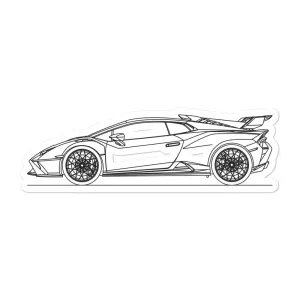Lamborghini Huracán STO Outline Sticker