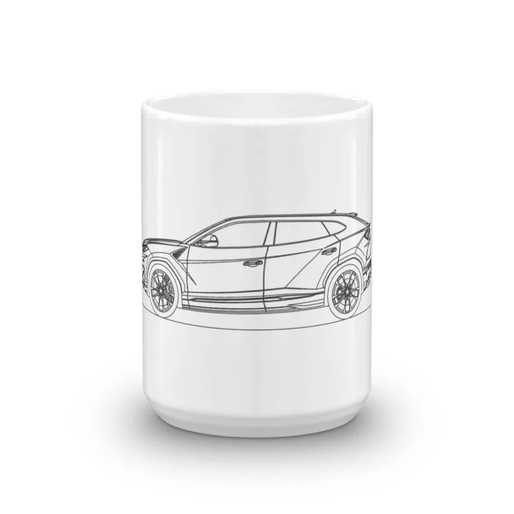 Lamborghini Urus Outline Mug