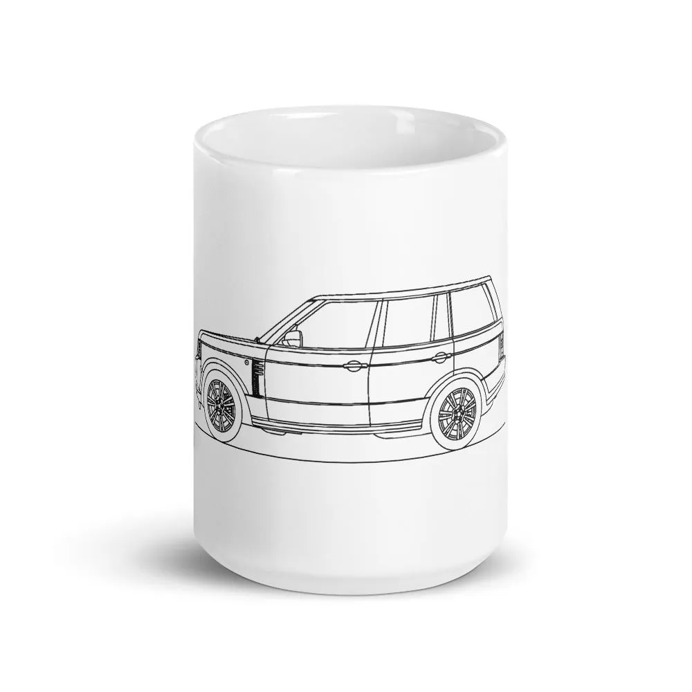 Land Rover Range Rover L322 Silhouette Mug