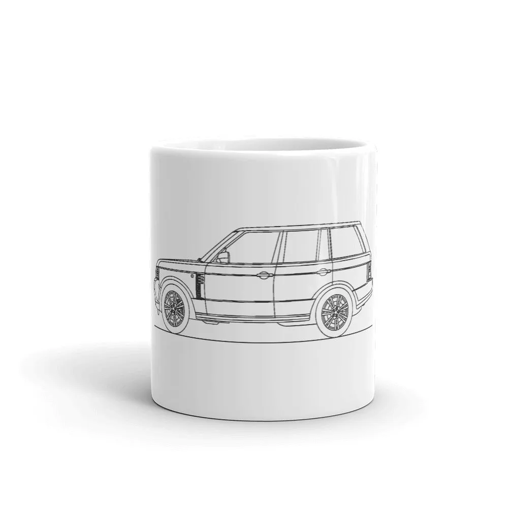Land Rover Range Rover L322 Silhouette Mug