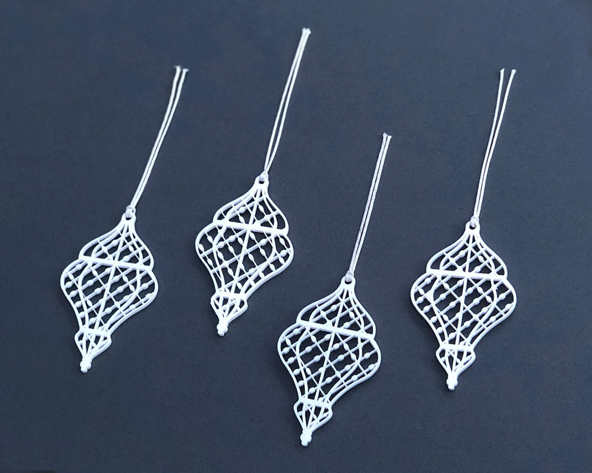 Lantern Gift Tags  - Set of 4 Acrylic - LCA 10