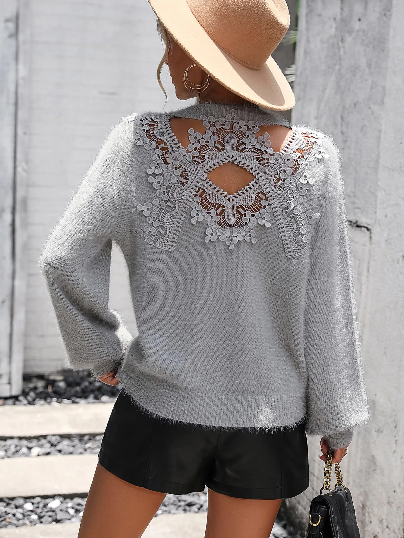 Lap of Luxury Sweater- 4 Colors (White, Black, Gray, Ivory)