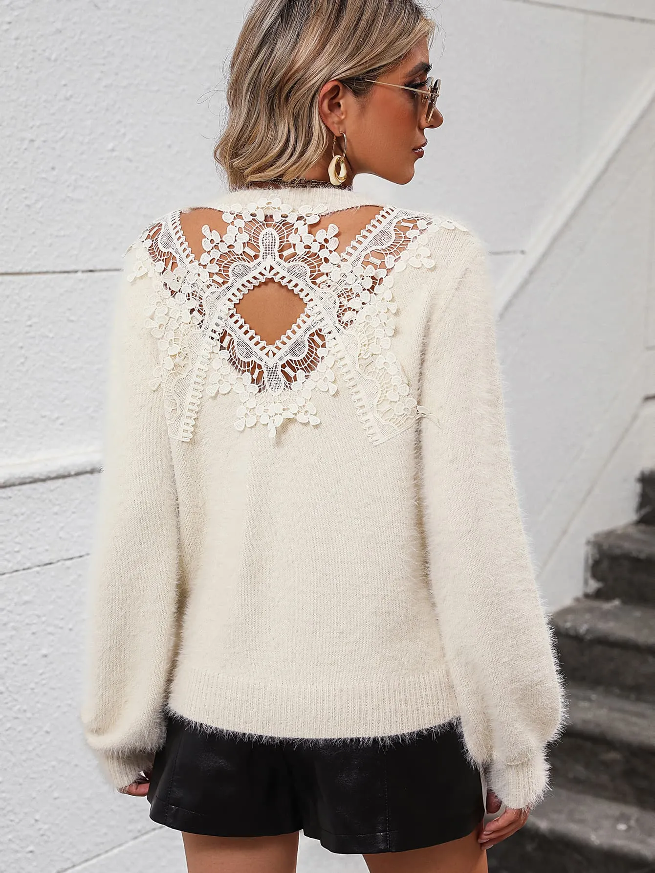 Lap of Luxury Sweater- 4 Colors (White, Black, Gray, Ivory)