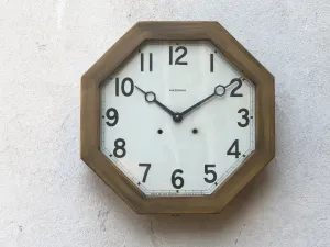 Large Ansonia Octagon Wall Clock, New Quartz Movement with Original Hands