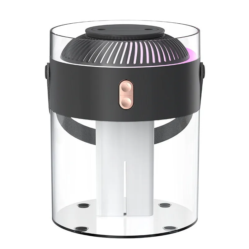 Large Capacity Double Spray Humidifier 2.6L Ambience Light Commercial Portable Water Replacement