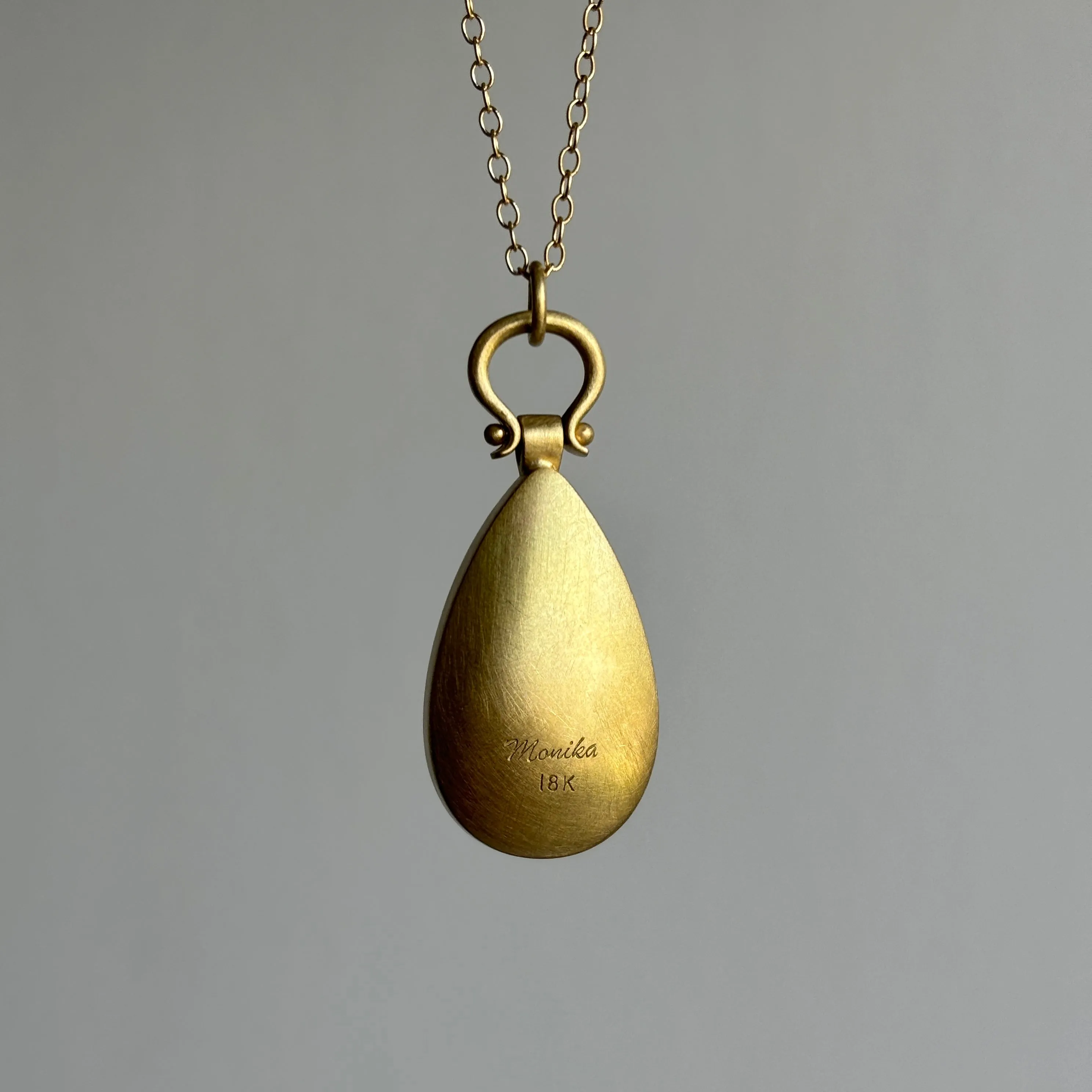 Large Rose Quartz Teardrop Pendant