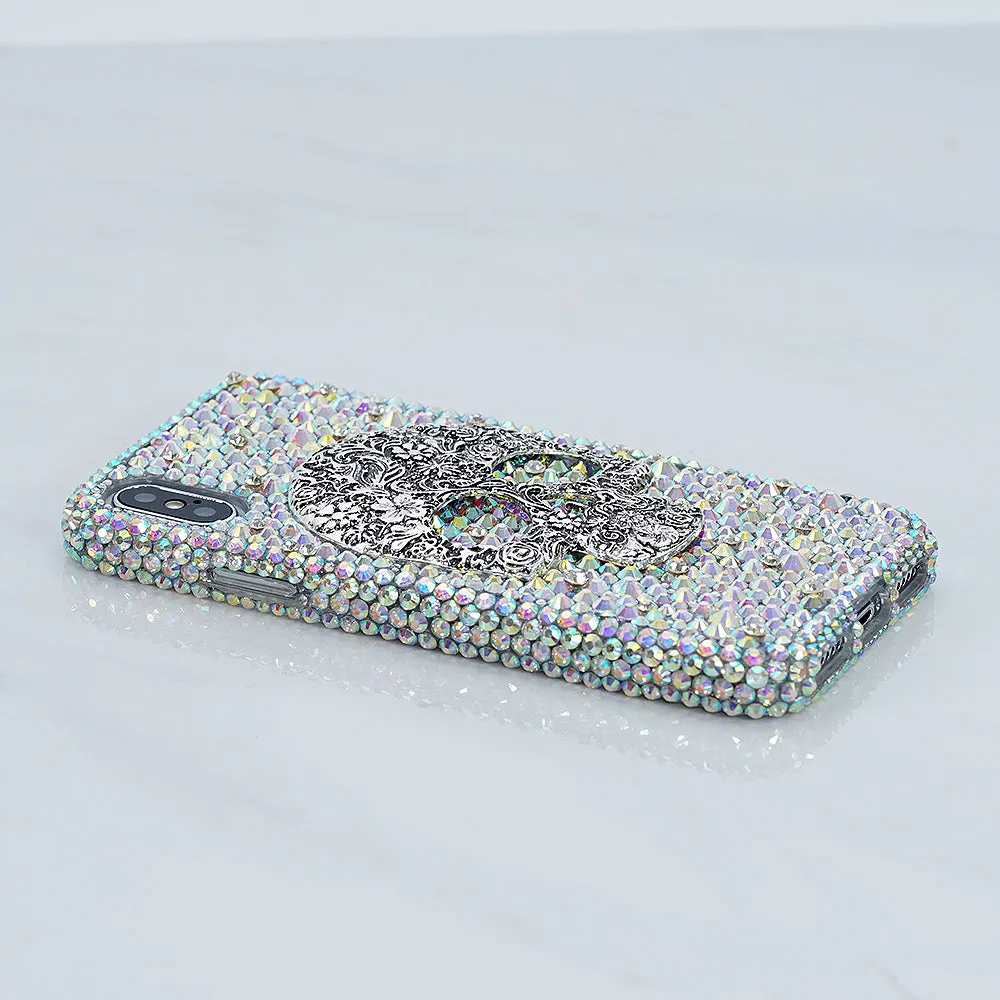 Large Skull with AB Crystals 3D Design (style 782)