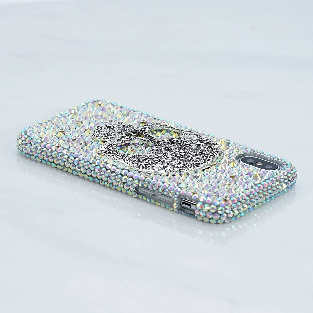 Large Skull with AB Crystals 3D Design (style 782)