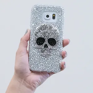 Large Skull with Clear Crystals Design (Style 865)