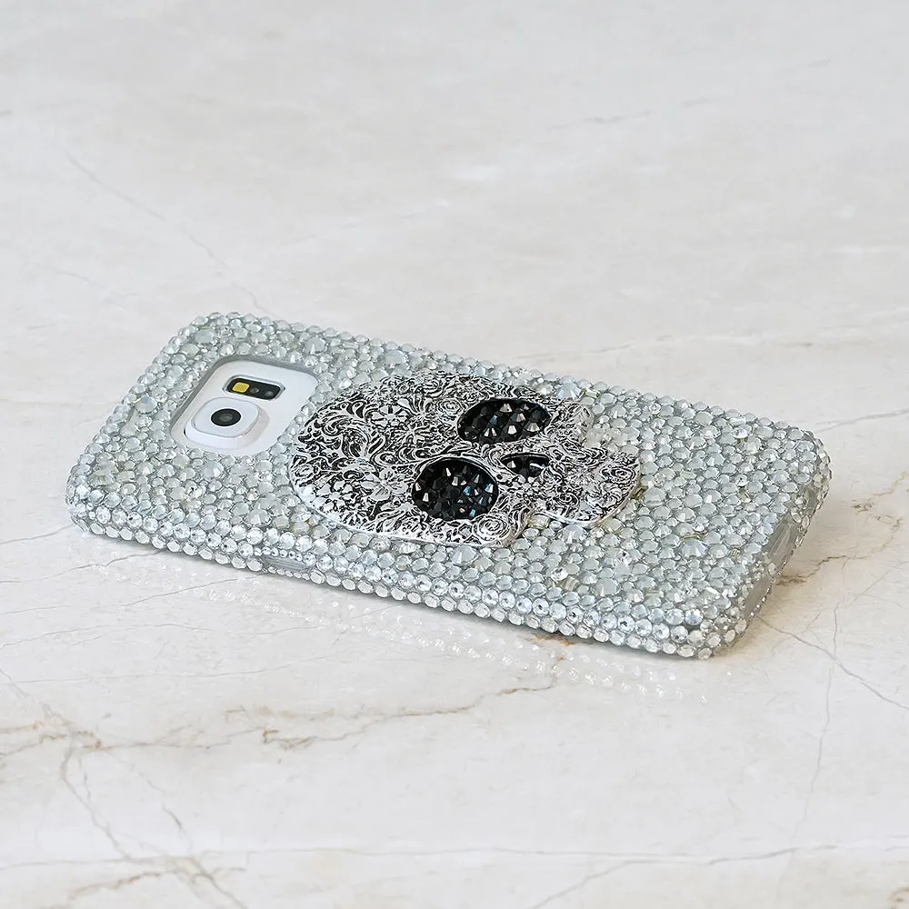 Large Skull with Clear Crystals Design (Style 865)