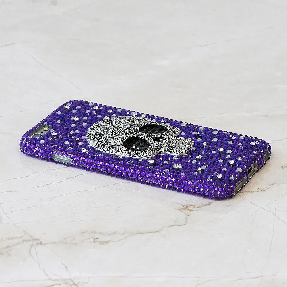 Large Skull with Purple Background Design (Style 867)