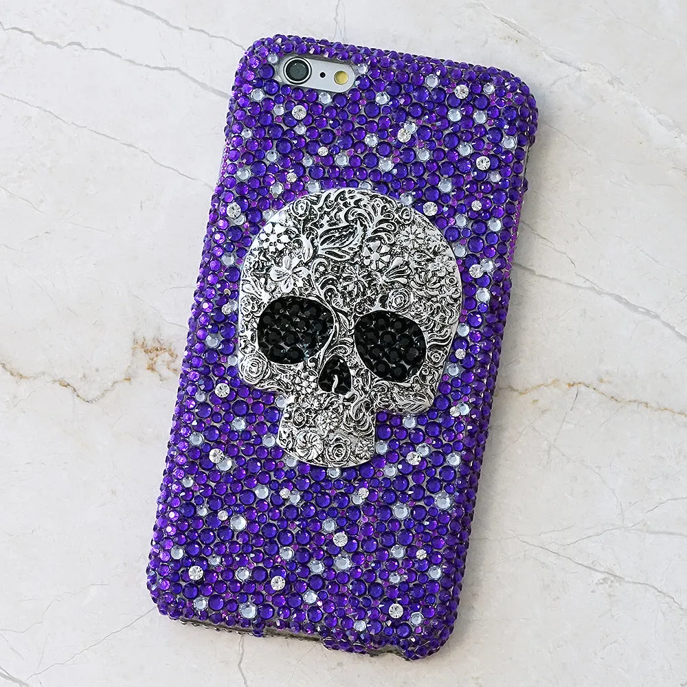 Large Skull with Purple Background Design (Style 867)