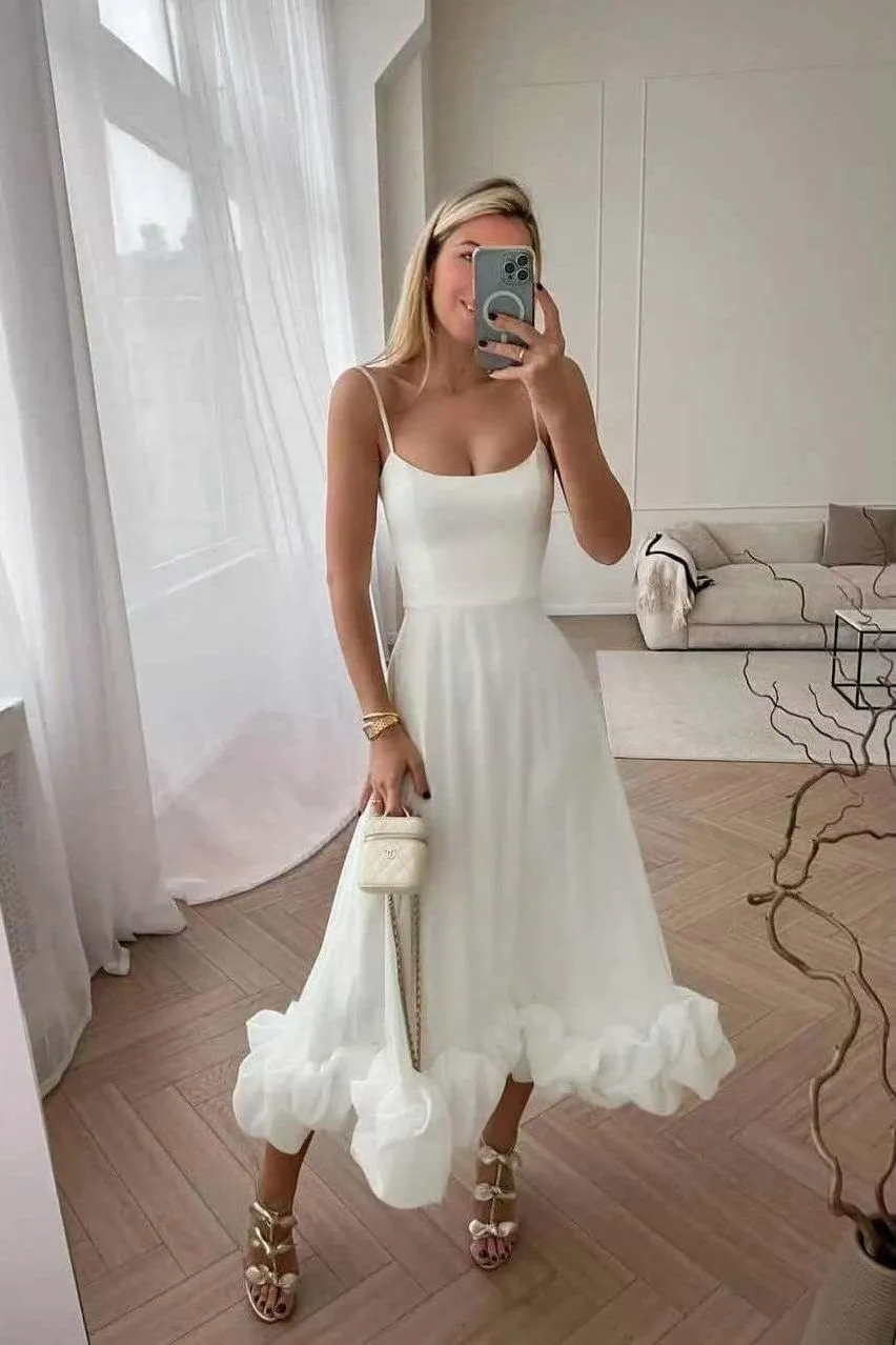 Large Swing 3D Flower A-Line Midi Dress
