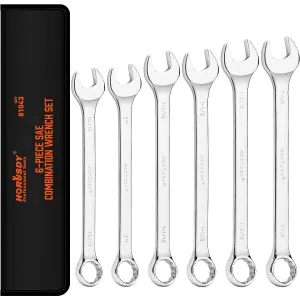Large Wrench 6 Piece Set | 12 Point | 15/16″, 1″, 1-1/16″, 1-1/8″, 1-3/16″, 1-1/4″
