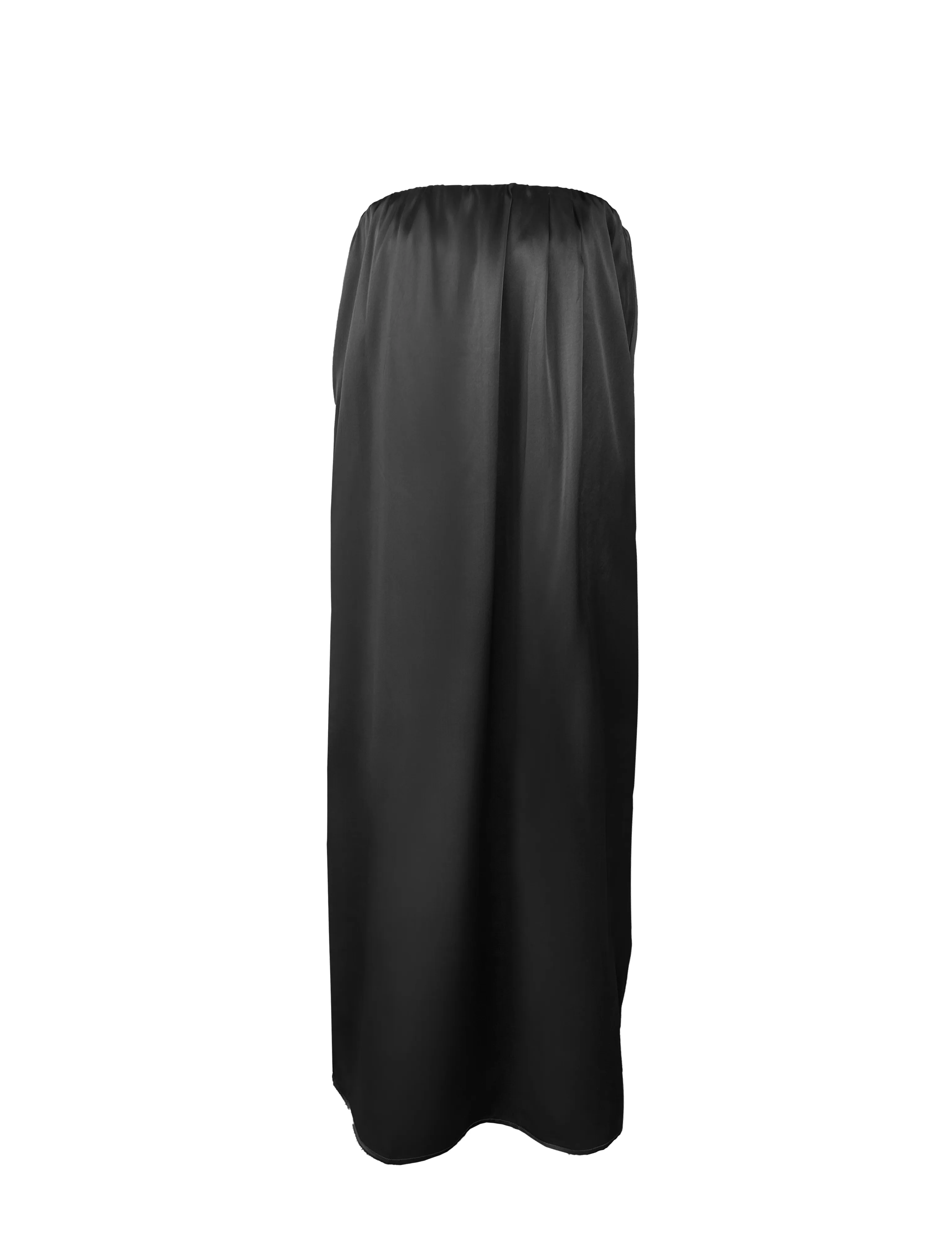Layla Pleated Long Dress Black