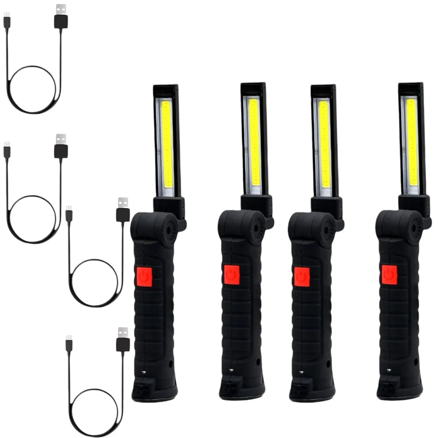 Led COB Work Light Torch 3w Usb Rechargeable Cordless Inspection Lamp