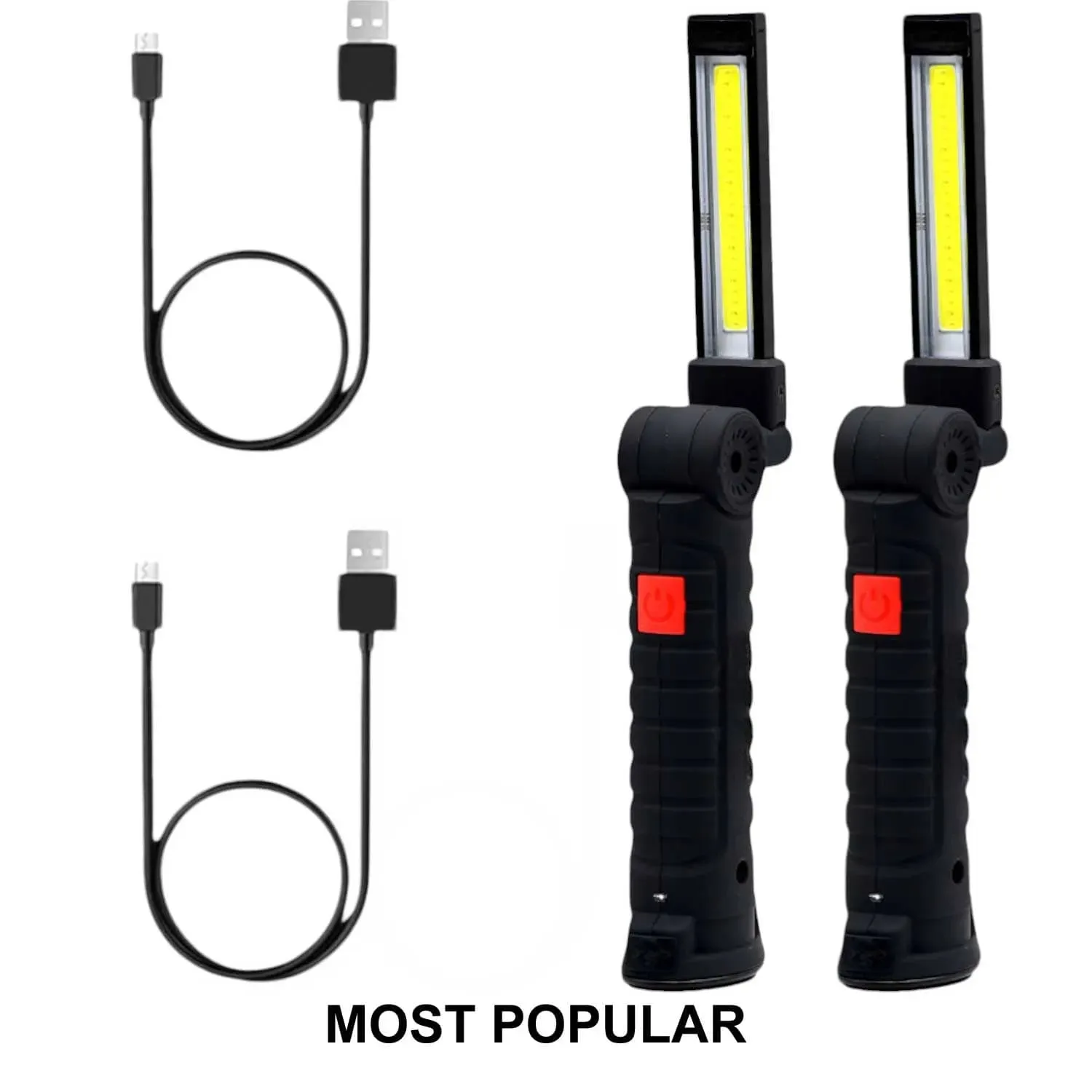 Led COB Work Light Torch 3w Usb Rechargeable Cordless Inspection Lamp
