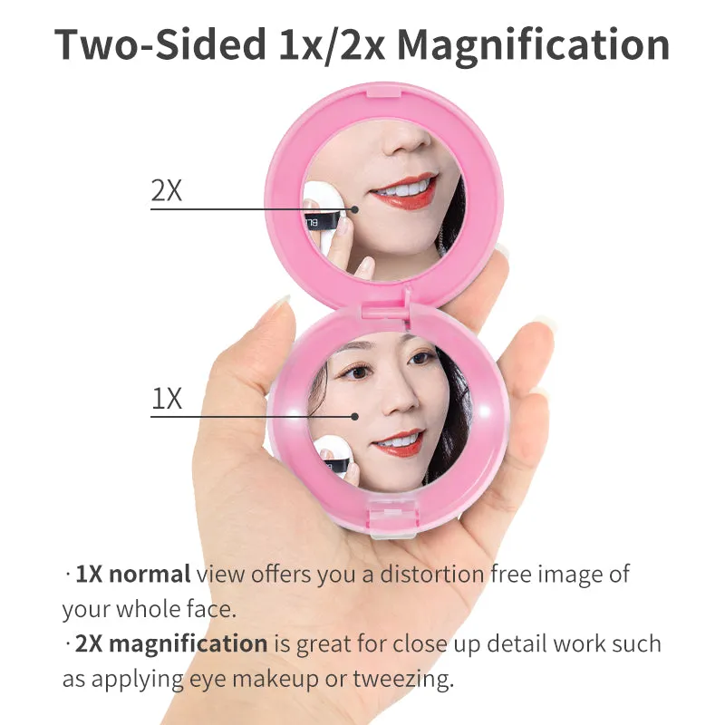 LED Makeup Mirror,Oem Double Sided Promotional Hand Mirror
