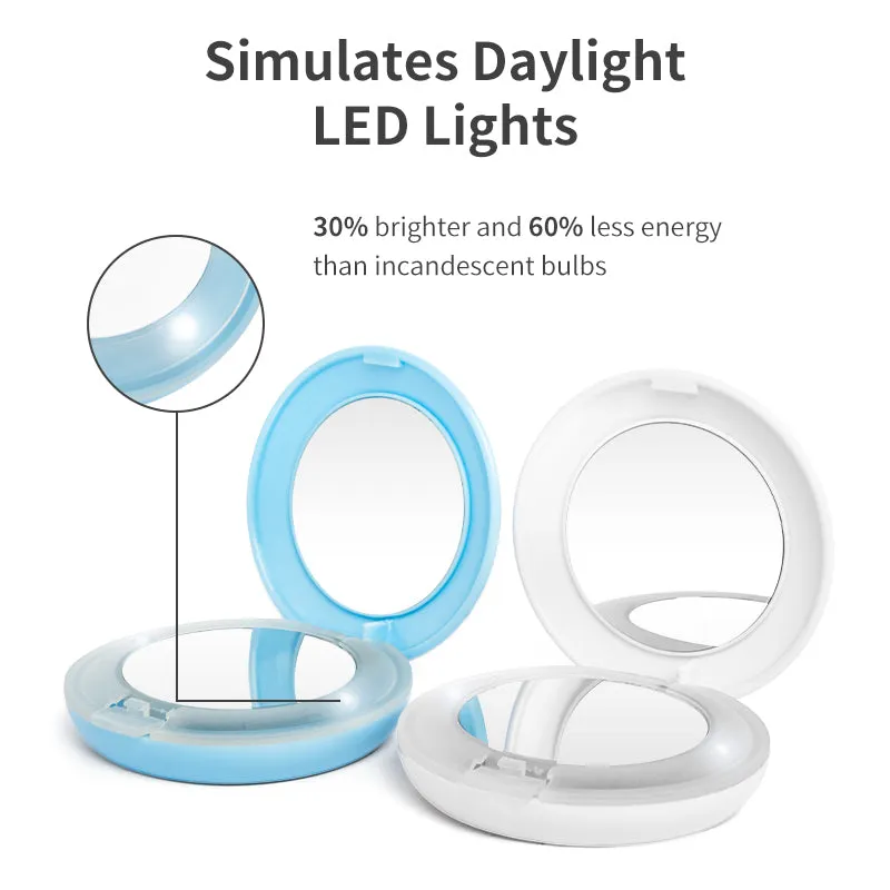 LED Makeup Mirror,Oem Double Sided Promotional Hand Mirror