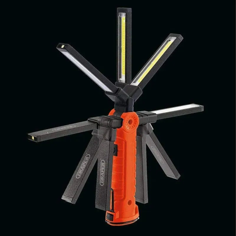 LED Torch Rechargeable Cordless Inspection Lamp COB Draper 19184 - 2 PACK